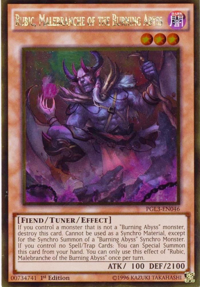 Rubic, Malebranche of the Burning Abyss [PGL3-EN046] Gold Rare | Card Merchant Takapuna