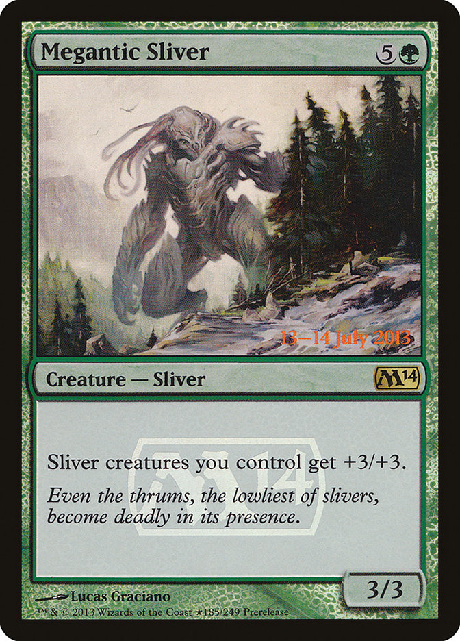 Megantic Sliver [Magic 2014 Prerelease Promos] | Card Merchant Takapuna