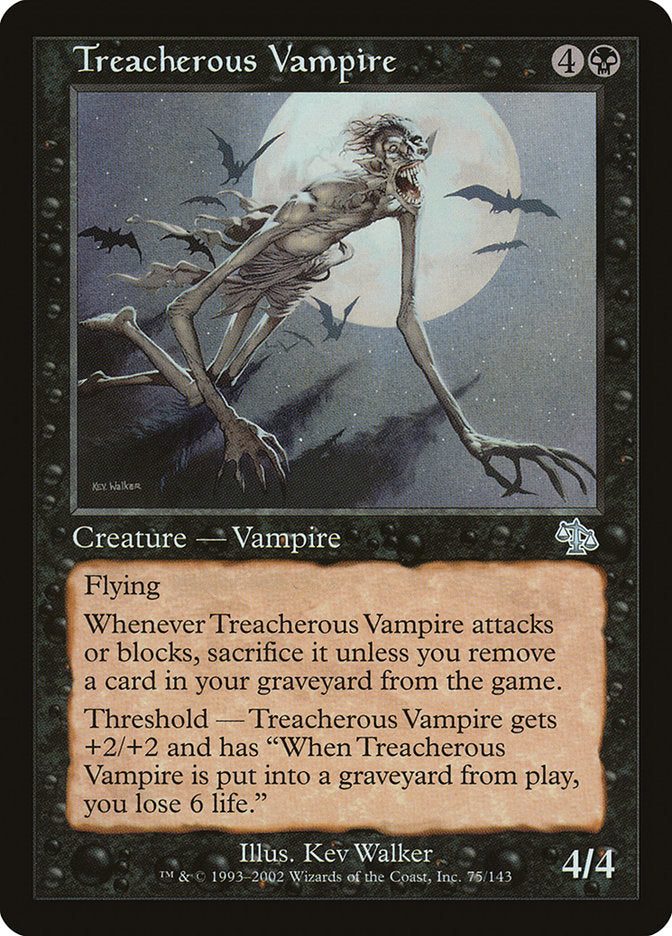 Treacherous Vampire [Judgment] | Card Merchant Takapuna