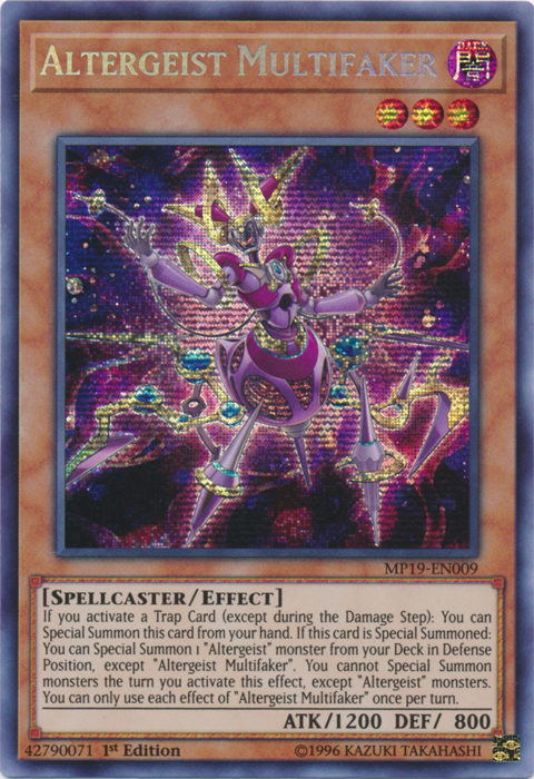 Altergeist Multifaker [MP19-EN009] Prismatic Secret Rare | Card Merchant Takapuna