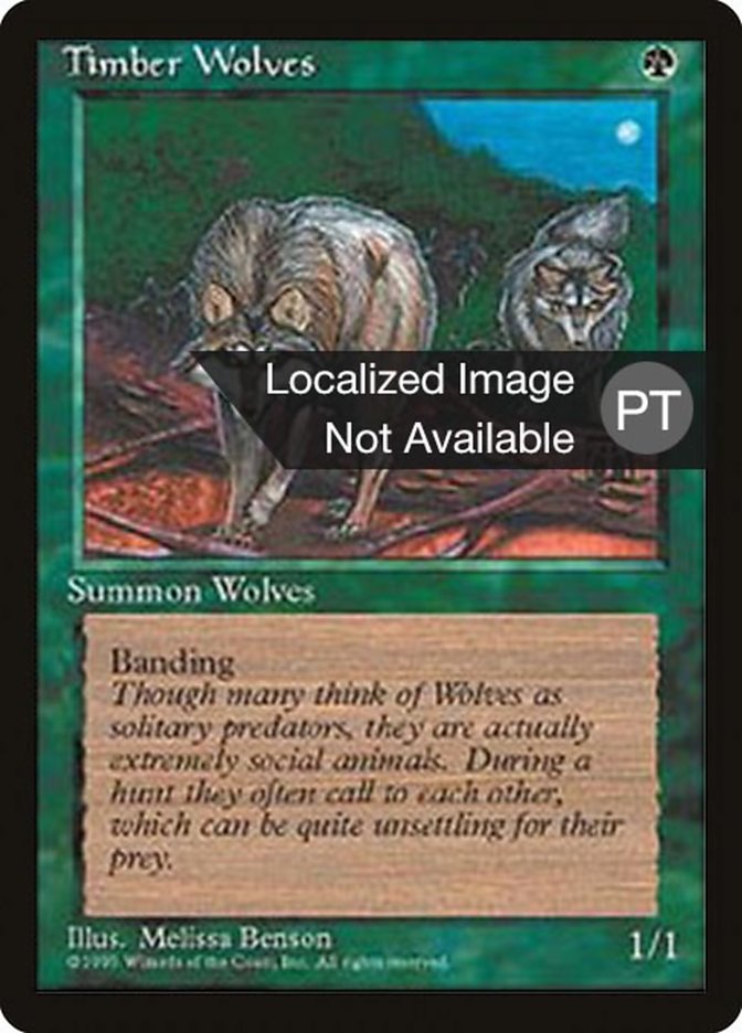 Timber Wolves [Fourth Edition (Foreign Black Border)] | Card Merchant Takapuna