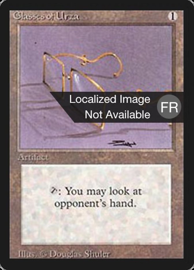 Glasses of Urza [Foreign Black Border] | Card Merchant Takapuna