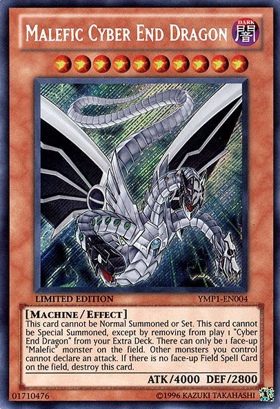 Malefic Cyber End Dragon [YMP1-EN004] Secret Rare | Card Merchant Takapuna