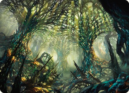 The Hunter Maze Art Card [Phyrexia: All Will Be One Art Series] | Card Merchant Takapuna