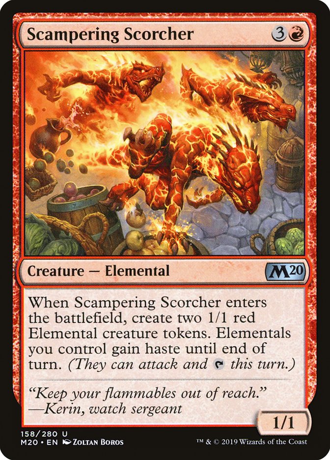 Scampering Scorcher [Core Set 2020] | Card Merchant Takapuna