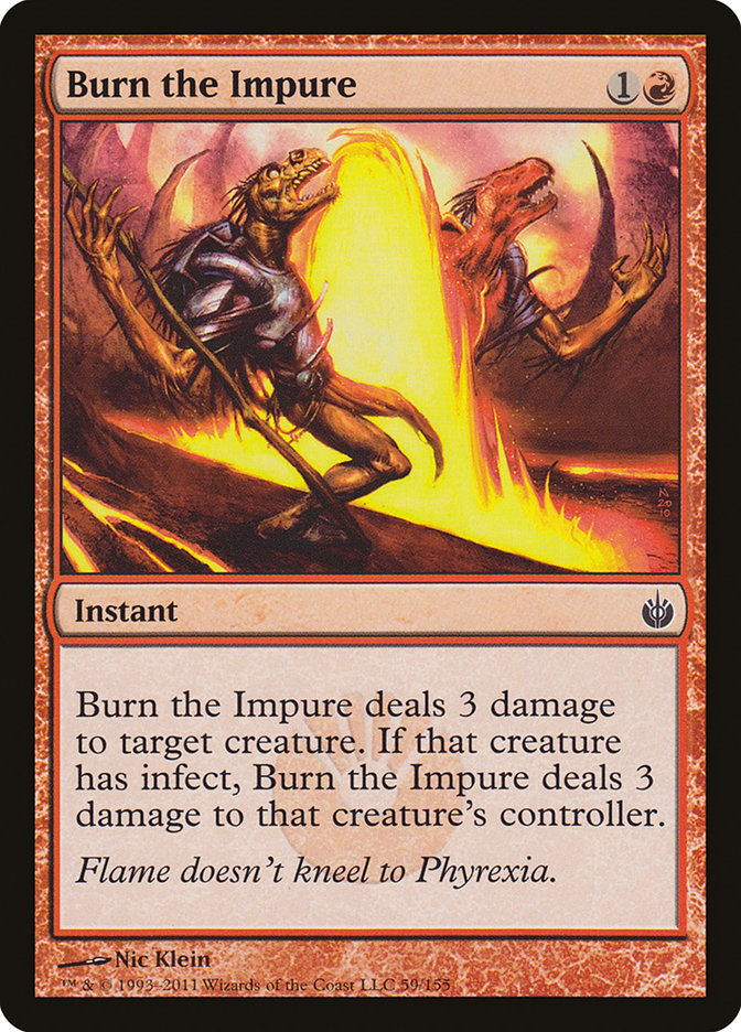 Burn the Impure [Mirrodin Besieged] | Card Merchant Takapuna