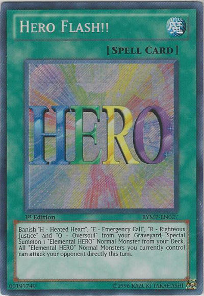 Hero Flash!! [RYMP-EN027] Secret Rare | Card Merchant Takapuna