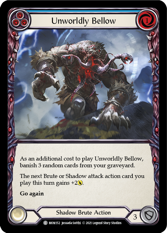 Unworldly Bellow (Blue) [MON152] (Monarch)  1st Edition Normal | Card Merchant Takapuna