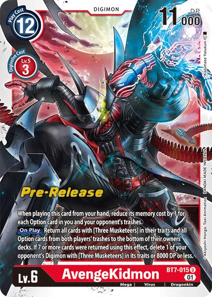 AvengeKidmon [BT7-015] [Next Adventure Pre-Release Cards] | Card Merchant Takapuna