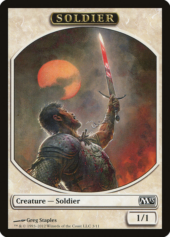 Soldier Token [Magic 2013 Tokens] | Card Merchant Takapuna