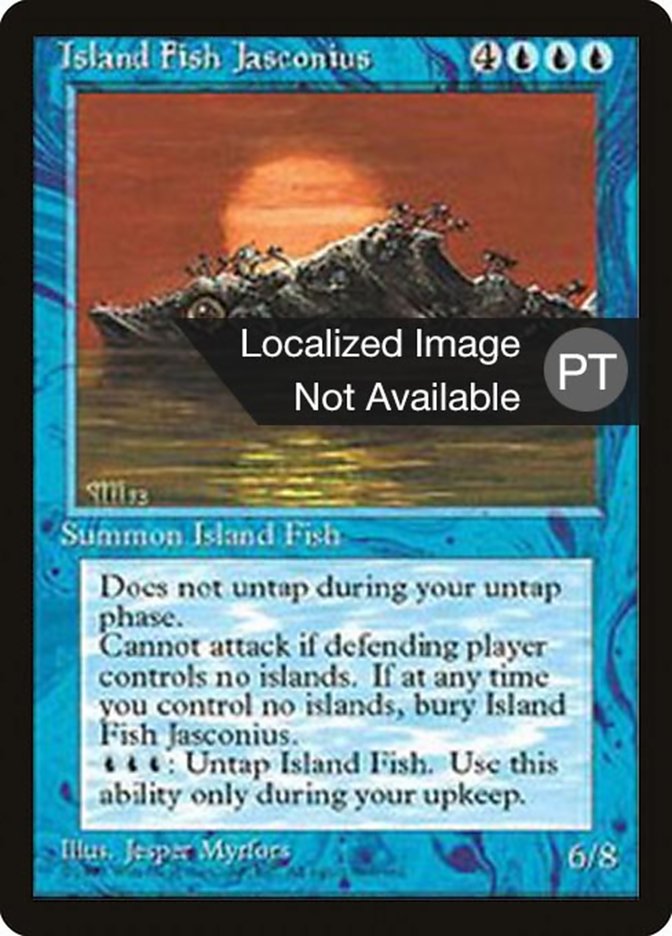 Island Fish Jasconius [Fourth Edition (Foreign Black Border)] | Card Merchant Takapuna