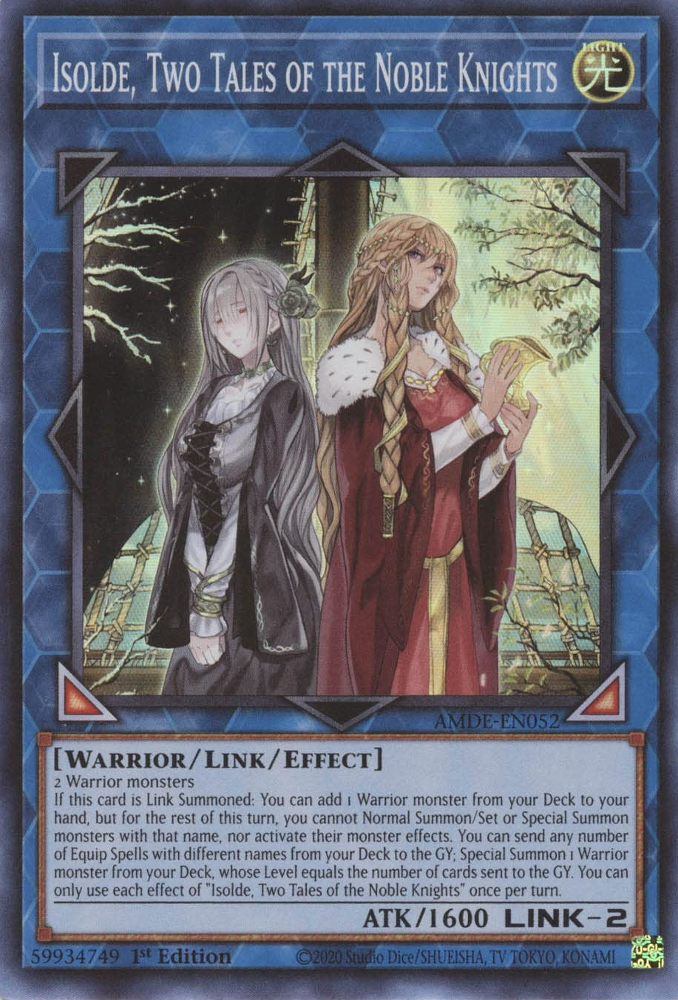 Isolde, Two Tales of the Noble Knights [AMDE-EN052] Super Rare | Card Merchant Takapuna