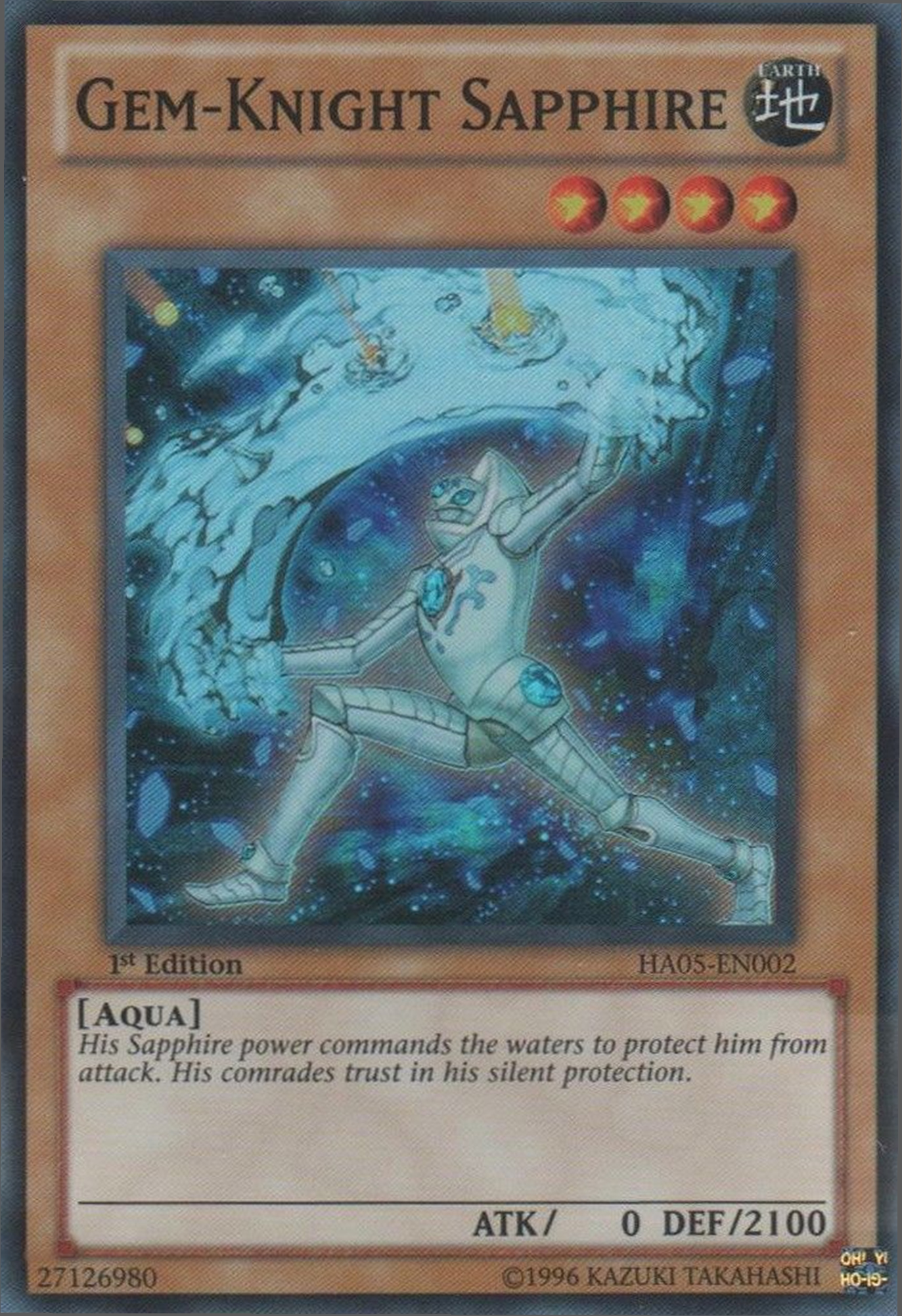 Gem-Knight Sapphire [HA05-EN002] Super Rare | Card Merchant Takapuna