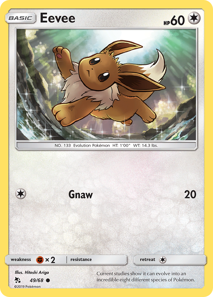 Eevee (49/68) [Sun & Moon: Hidden Fates] | Card Merchant Takapuna