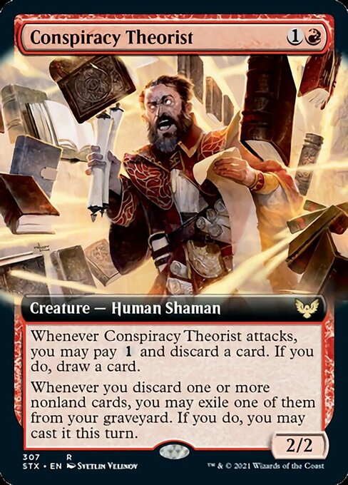 Conspiracy Theorist (Extended Art) [Strixhaven: School of Mages] | Card Merchant Takapuna