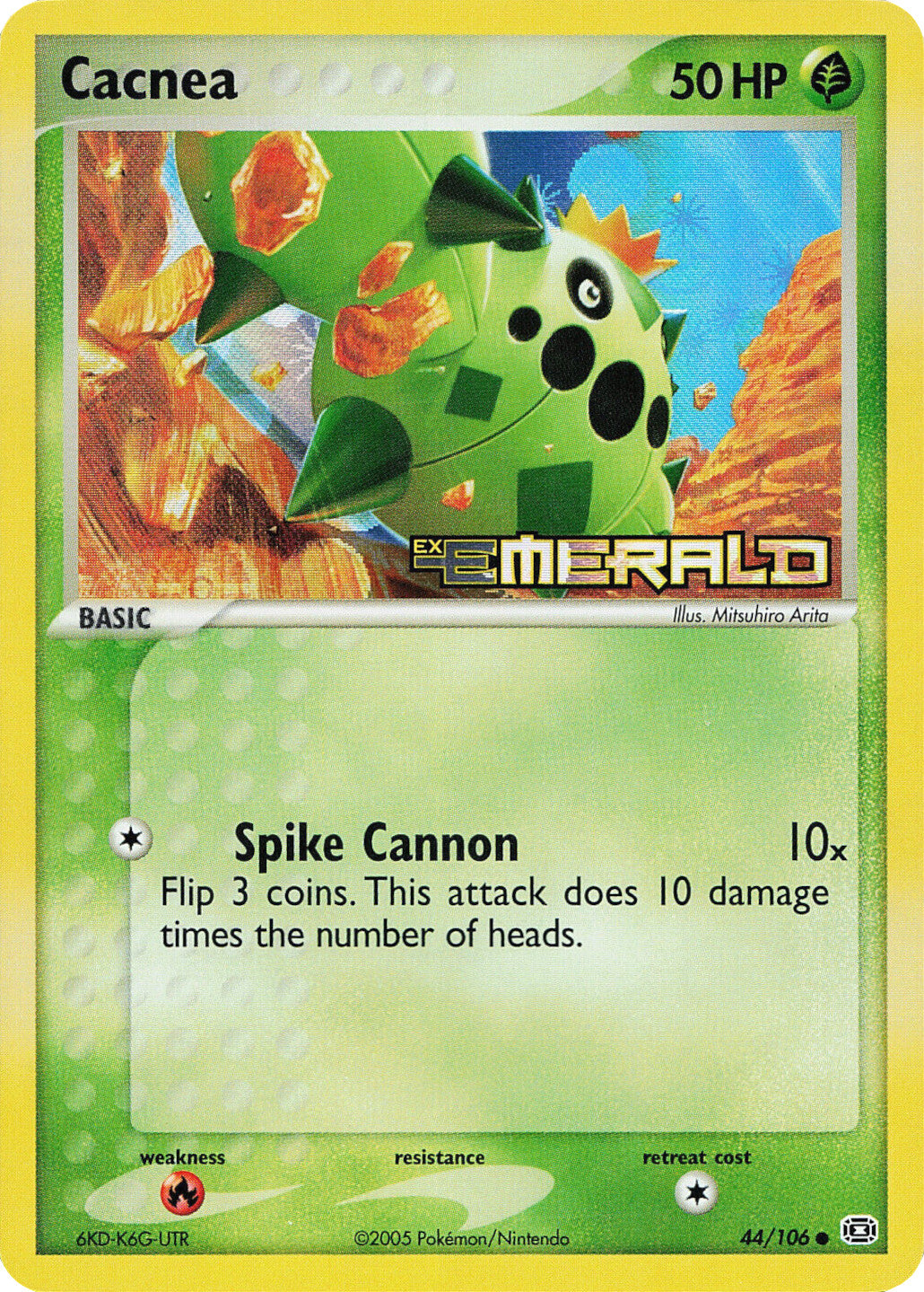 Cacnea (44/106) (Stamped) [EX: Emerald] | Card Merchant Takapuna