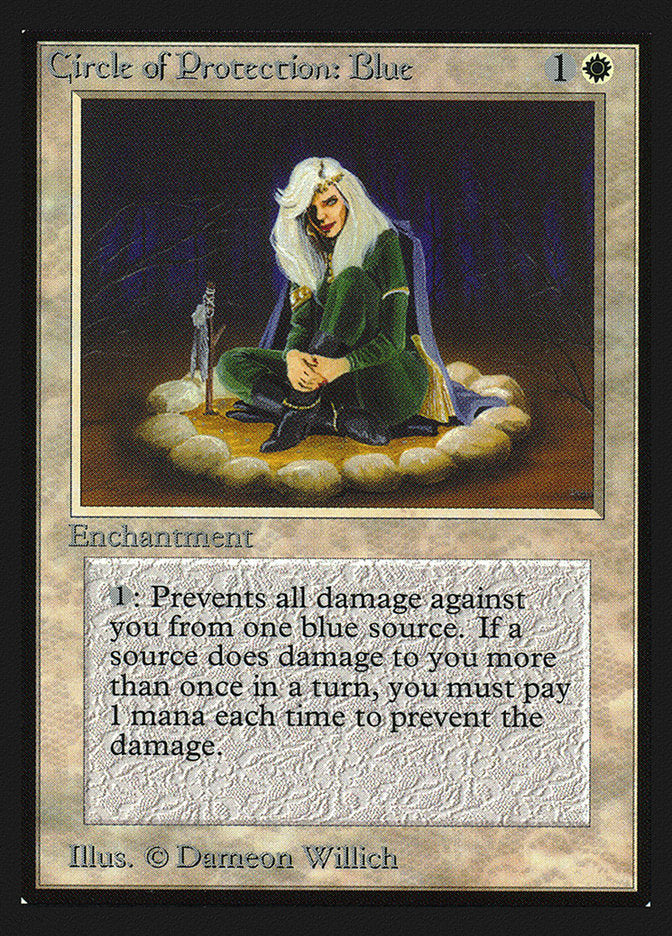 Circle of Protection: Blue [International Collectors' Edition] | Card Merchant Takapuna