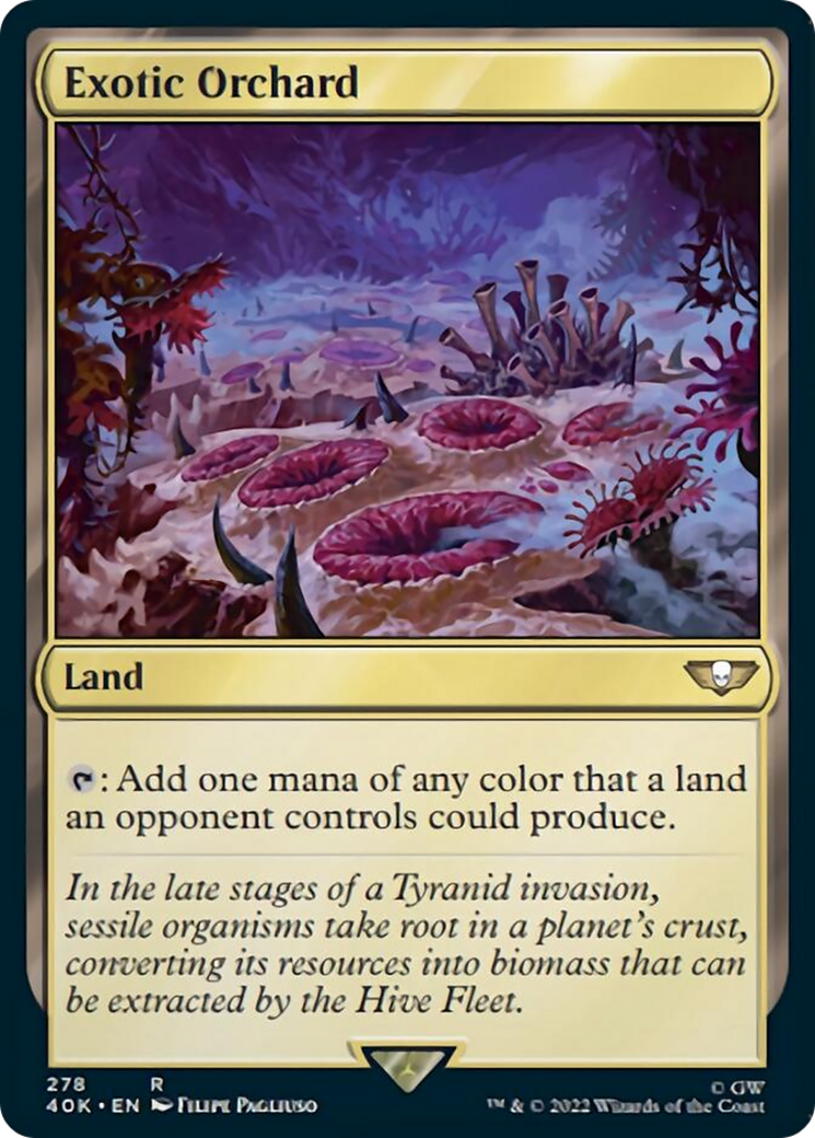 Exotic Orchard (Surge Foil) [Warhammer 40,000] | Card Merchant Takapuna