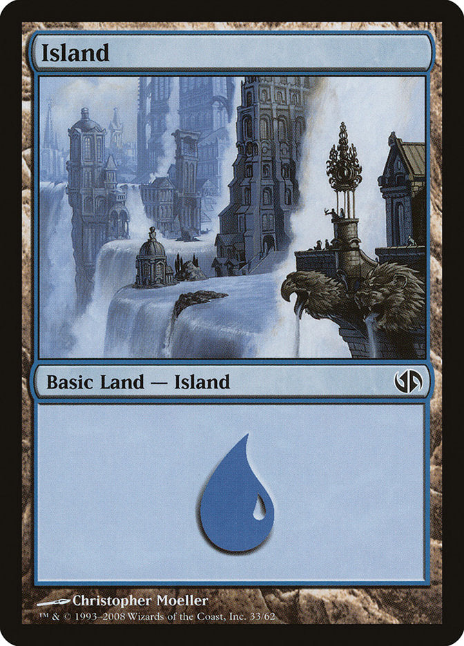 Island (33) [Duel Decks: Jace vs. Chandra] | Card Merchant Takapuna