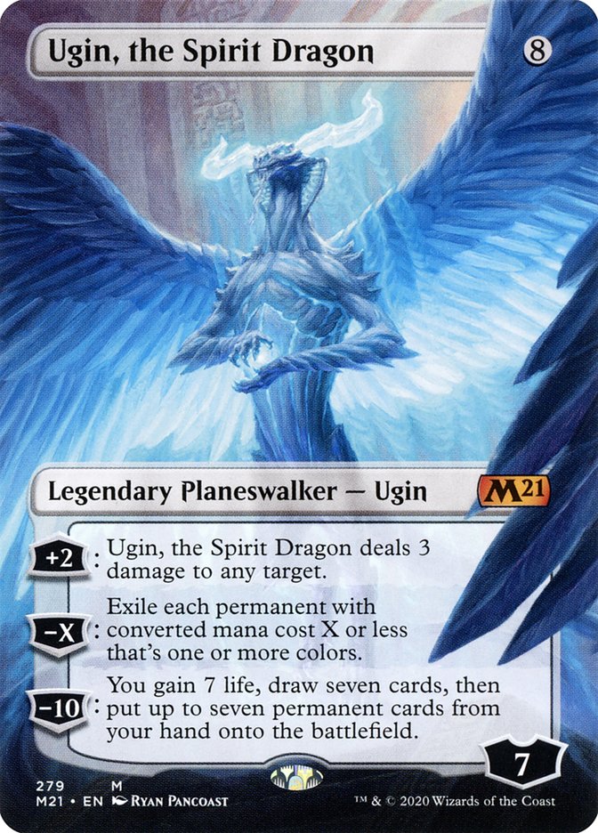 Ugin, the Spirit Dragon (279) (Borderless) [Core Set 2021] | Card Merchant Takapuna