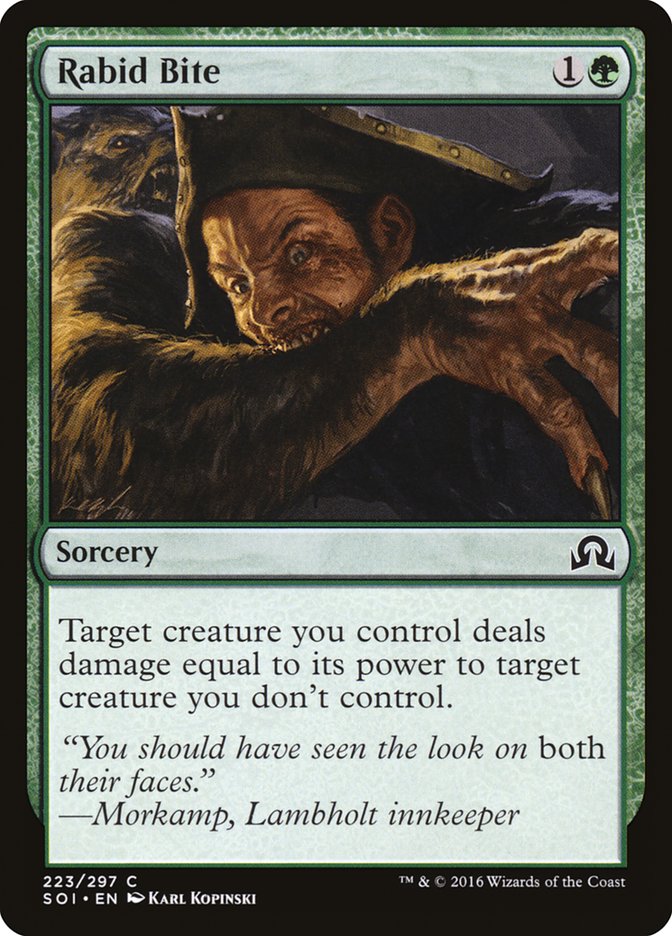 Rabid Bite [Shadows over Innistrad] | Card Merchant Takapuna