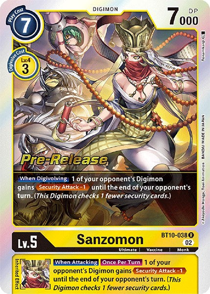 Sanzomon [BT10-038] [Xros Encounter Pre-Release Cards] | Card Merchant Takapuna