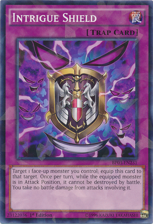 Intrigue Shield [BP03-EN231] Shatterfoil Rare | Card Merchant Takapuna