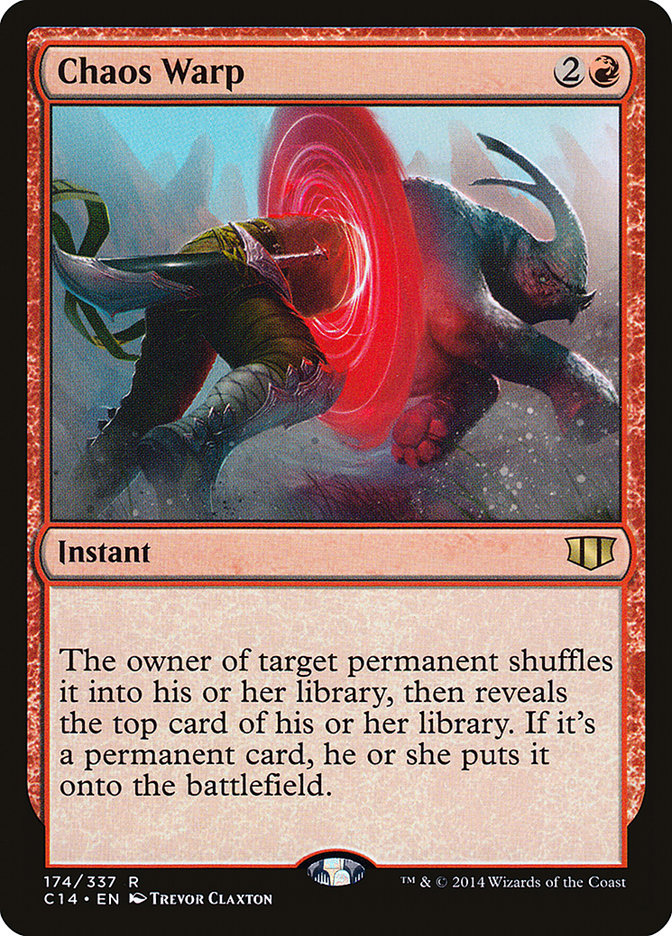 Chaos Warp [Commander 2014] | Card Merchant Takapuna