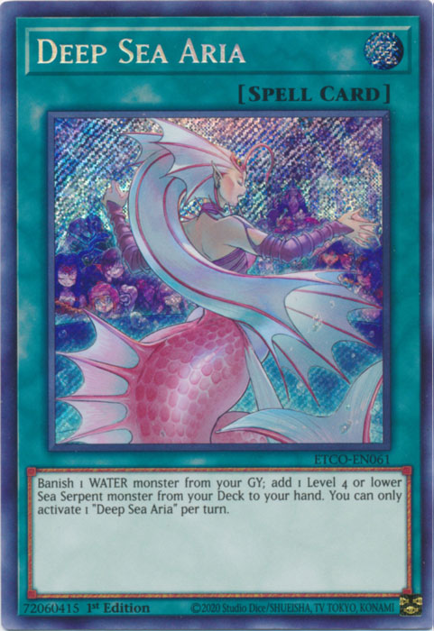 Deep Sea Aria [ETCO-EN061] Secret Rare | Card Merchant Takapuna