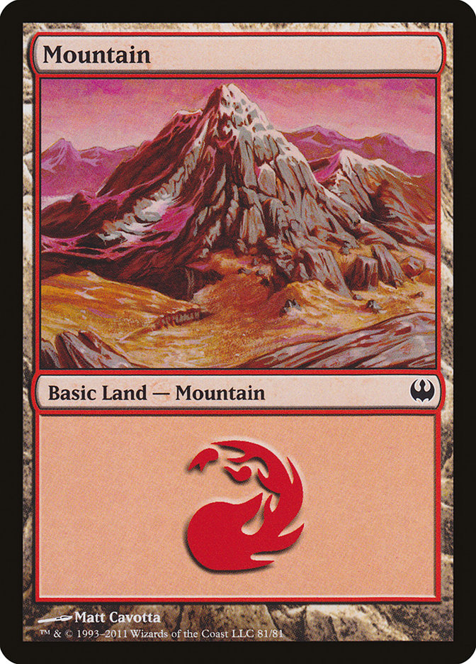 Mountain (81) [Duel Decks: Knights vs. Dragons] | Card Merchant Takapuna