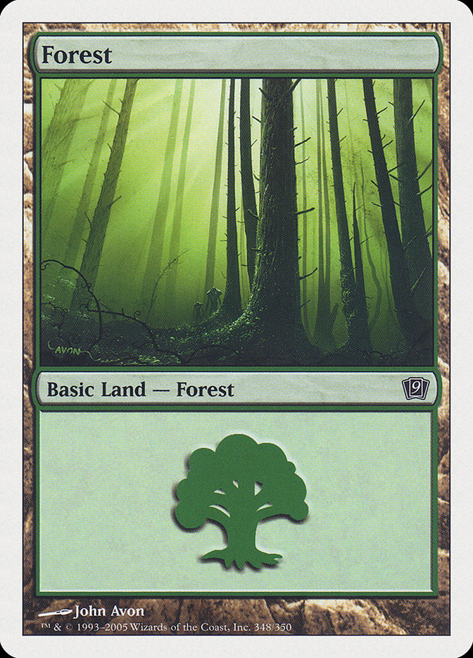 Forest (348) [Ninth Edition] | Card Merchant Takapuna