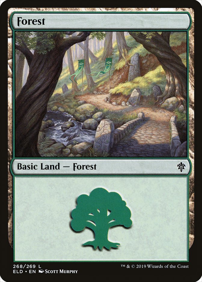 Forest (268) [Throne of Eldraine] | Card Merchant Takapuna