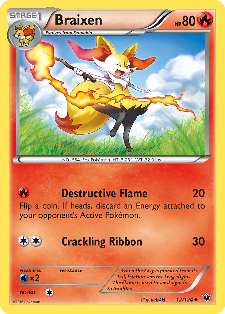 Braixen (12/124) [XY: Fates Collide] | Card Merchant Takapuna