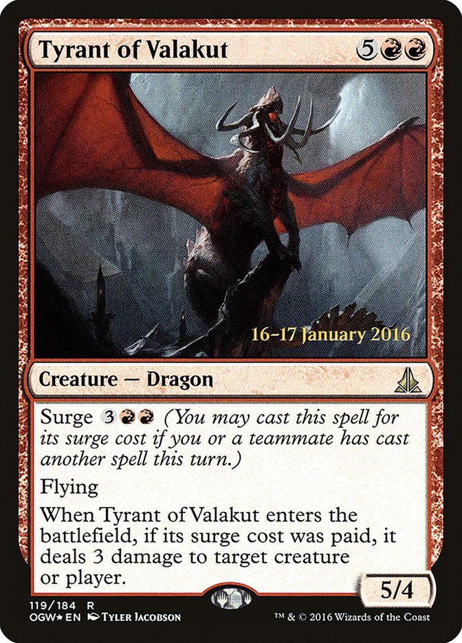 Tyrant of Valakut [Oath of the Gatewatch Prerelease Promos] | Card Merchant Takapuna