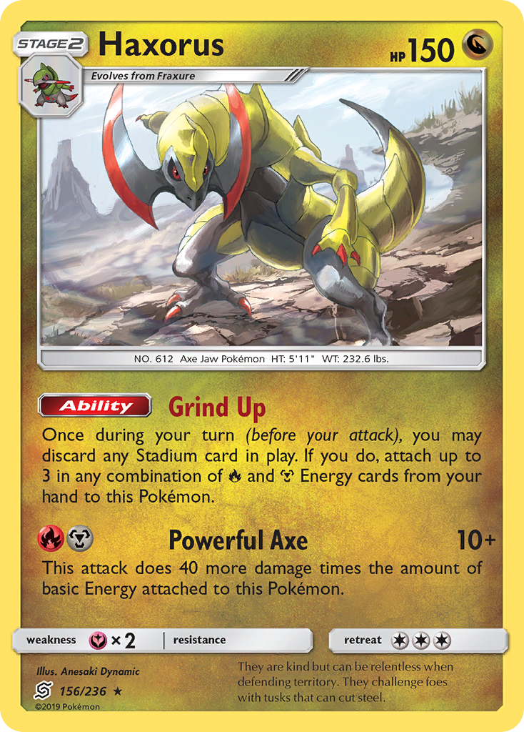 Haxorus (156/236) [Sun & Moon: Unified Minds] | Card Merchant Takapuna