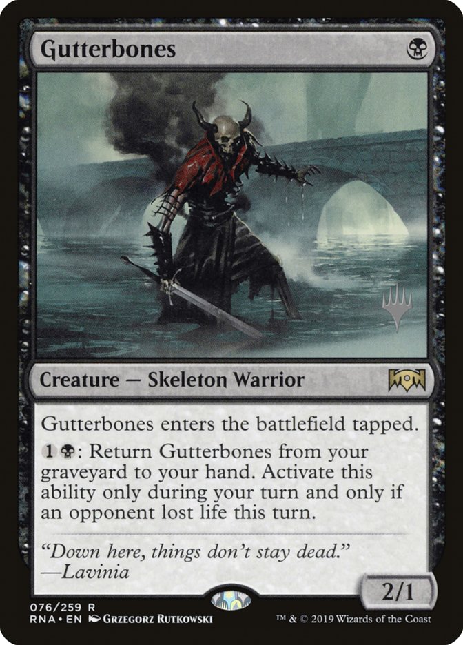 Gutterbones (Promo Pack) [Ravnica Allegiance Promos] | Card Merchant Takapuna