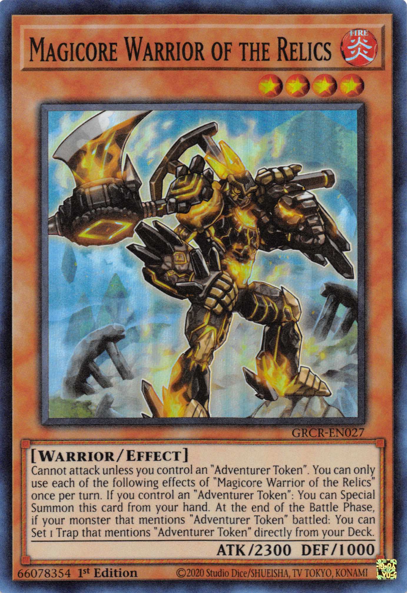 Magicore Warrior of the Relics [GRCR-EN027] Super Rare | Card Merchant Takapuna