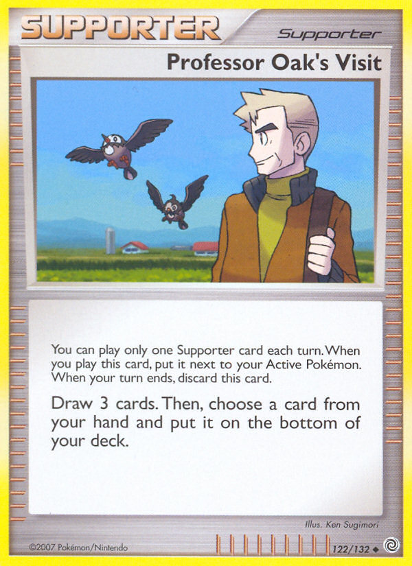 Professor Oak's Visit (122/132) [Diamond & Pearl: Secret Wonders] | Card Merchant Takapuna