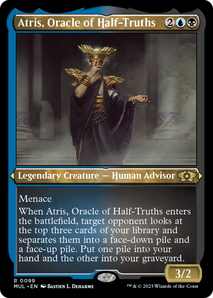 Atris, Oracle of Half-Truths (Foil Etched) [Multiverse Legends] | Card Merchant Takapuna