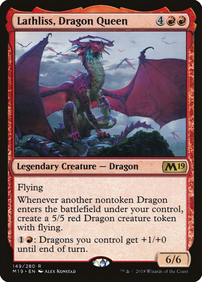 Lathliss, Dragon Queen [Core Set 2019] | Card Merchant Takapuna