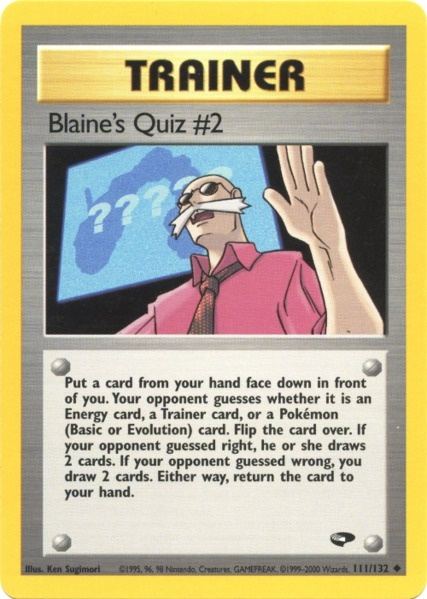 Blaine's Quiz #2 (111/132) [Gym Challenge Unlimited] | Card Merchant Takapuna