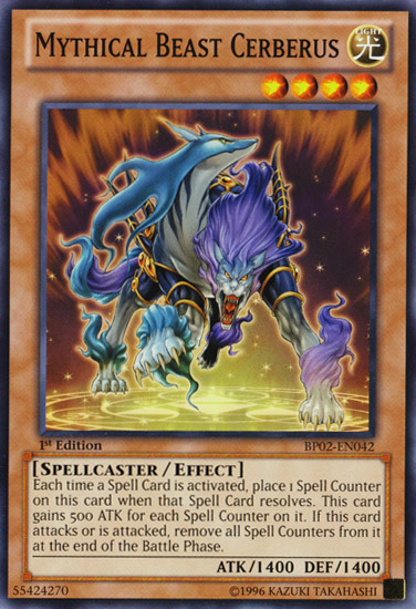 Mythical Beast Cerberus [BP02-EN042] Mosaic Rare | Card Merchant Takapuna