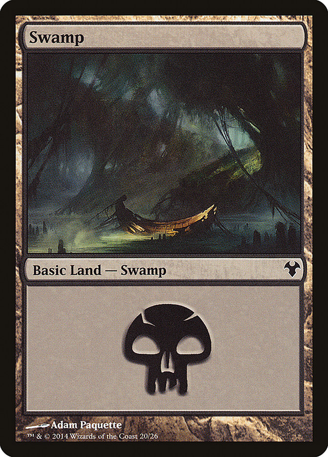 Swamp (20) [Modern Event Deck 2014] | Card Merchant Takapuna