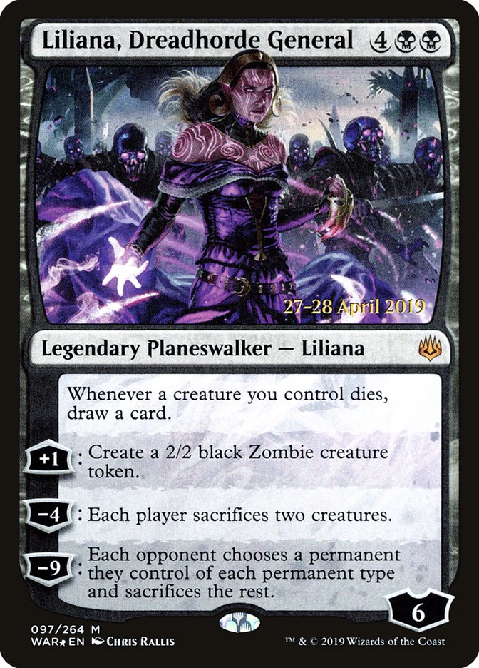 Liliana, Dreadhorde General [War of the Spark Prerelease Promos] | Card Merchant Takapuna