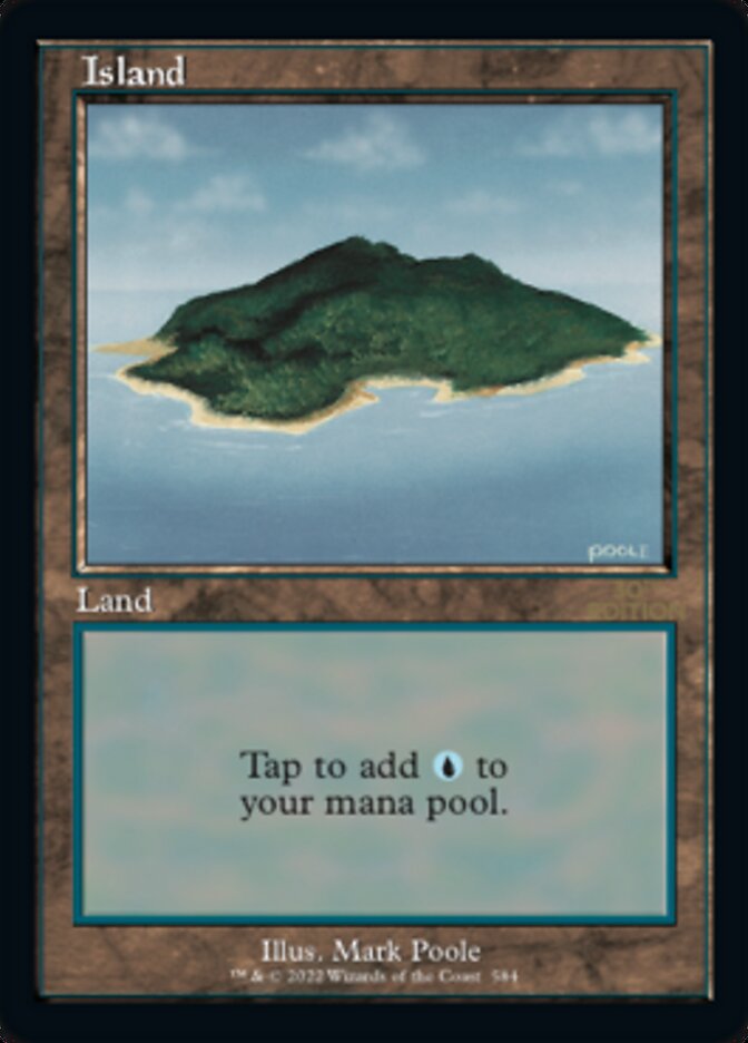 Island (Retro) (584) [30th Anniversary Edition] | Card Merchant Takapuna