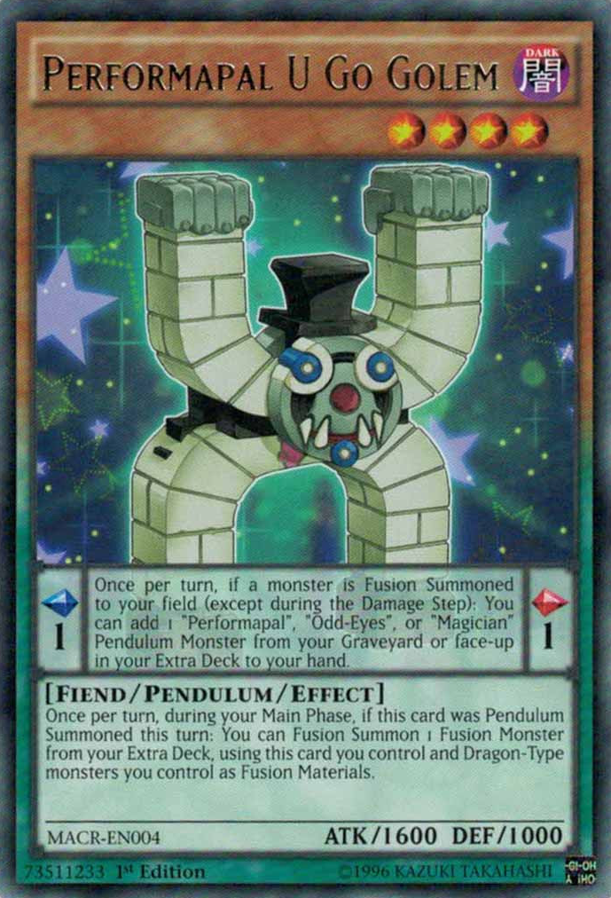 Performapal U Go Golem [MACR-EN004] Rare | Card Merchant Takapuna