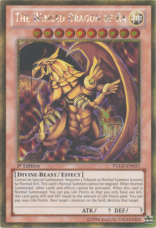 The Winged Dragon of Ra [PGLD-EN031] Gold Secret Rare | Card Merchant Takapuna