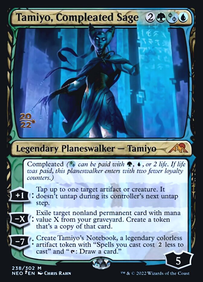 Tamiyo, Compleated Sage [Kamigawa: Neon Dynasty Prerelease Promos] | Card Merchant Takapuna