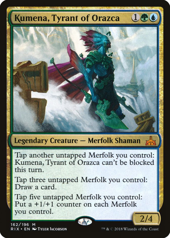 Kumena, Tyrant of Orazca [Rivals of Ixalan] | Card Merchant Takapuna