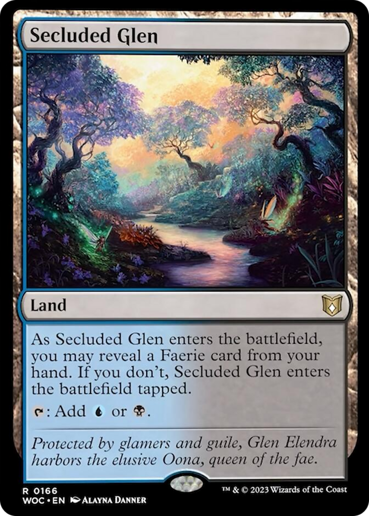 Secluded Glen [Wilds of Eldraine Commander] | Card Merchant Takapuna